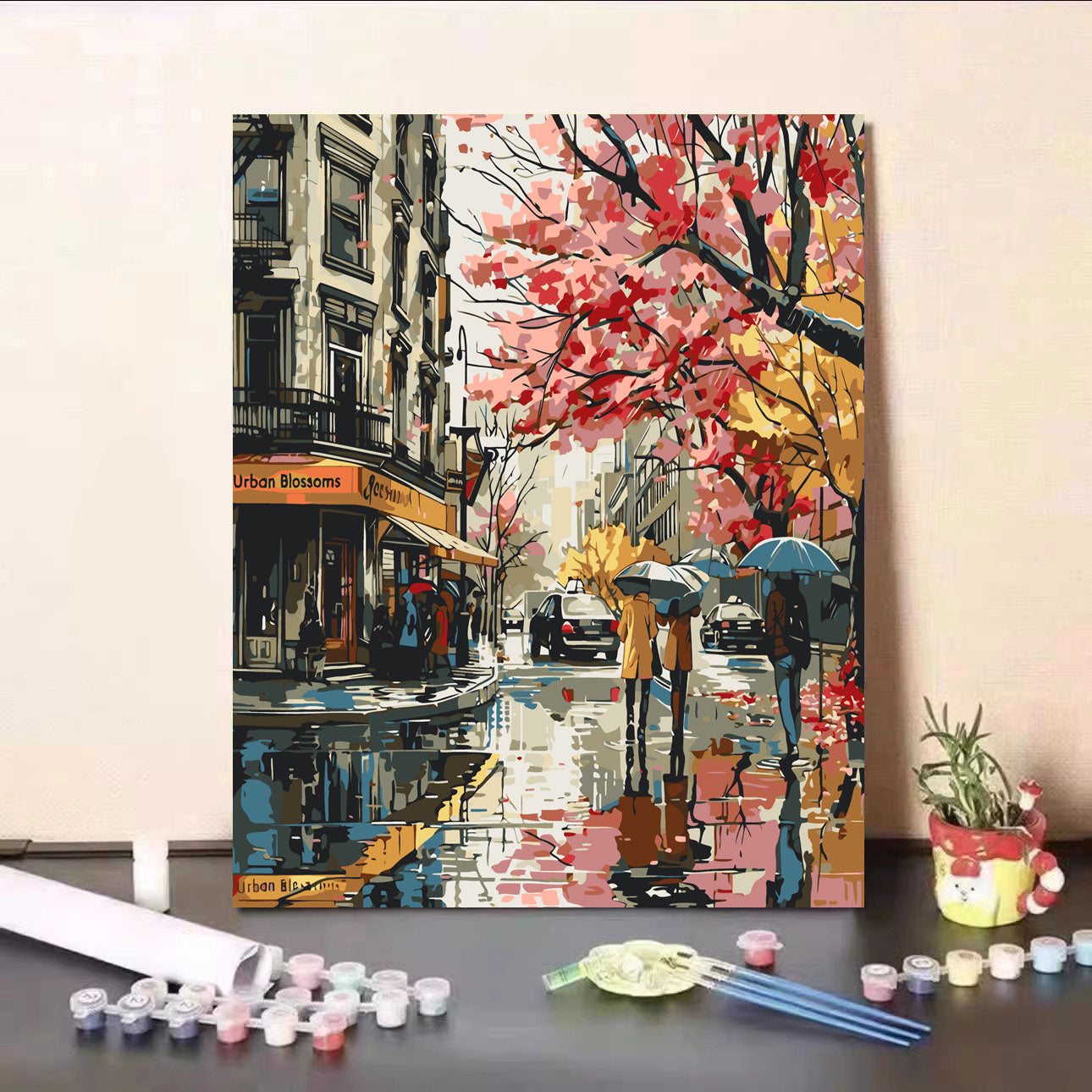 Canvas Paint By Number Kit Digital Oil Painting DIY Lukisan 40 x 50 Seri R