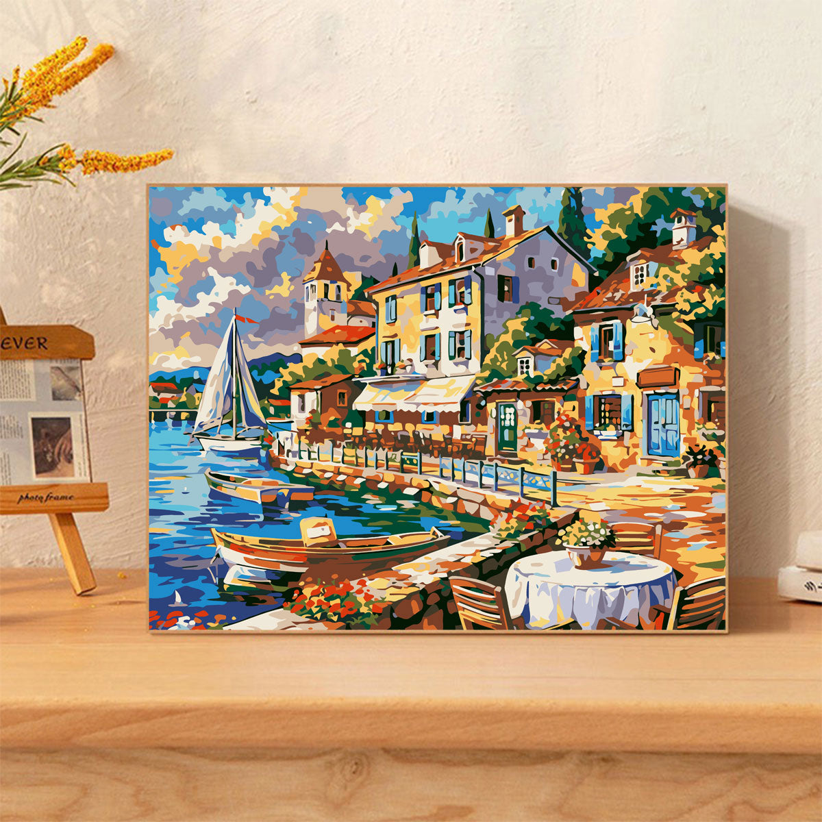 Canvas Paint By Number Kit Digital Oil Painting DIY Lukisan 40 x 50 Seri R