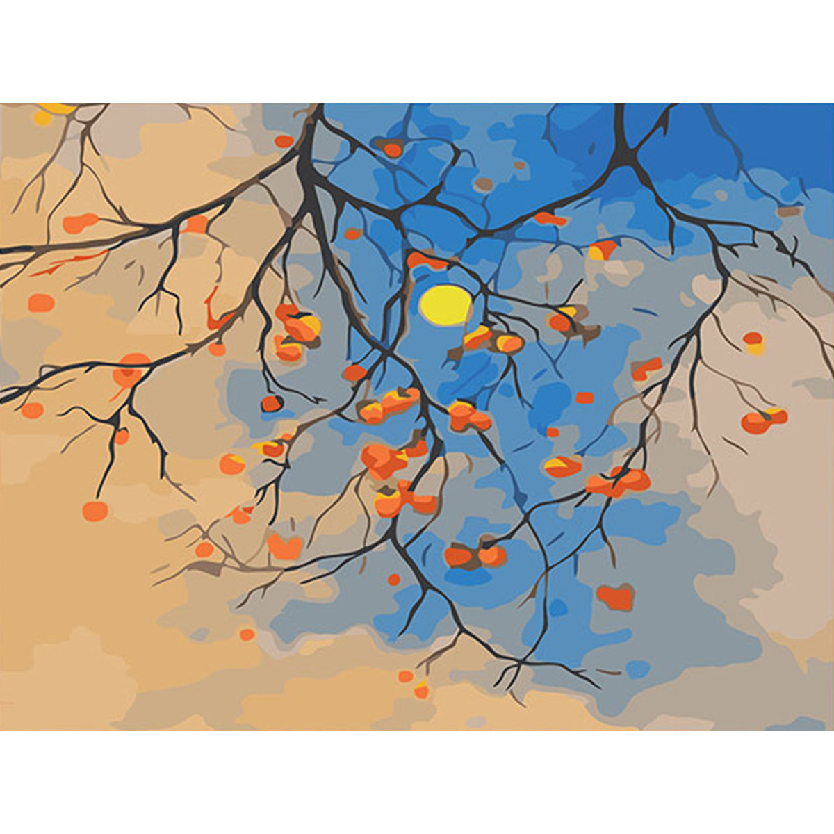 Canvas Paint By Number Kit Digital Oil Painting DIY Lukisan 40 x 50 Seri B