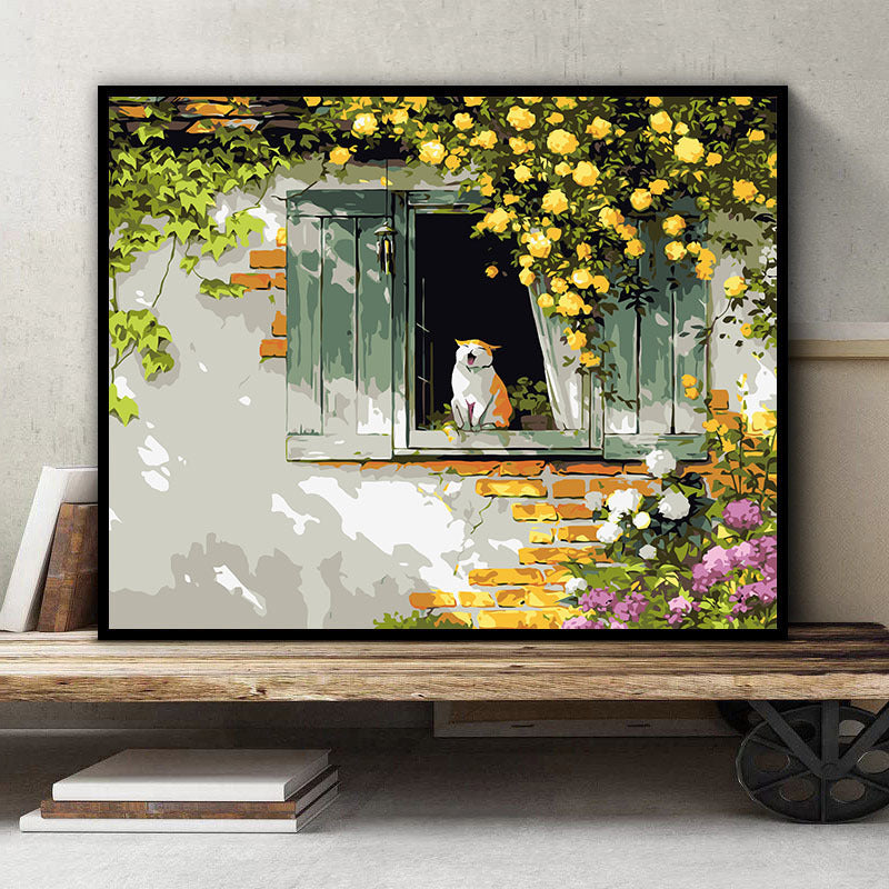 DIY Paint By Numbers Kit Digital Oil Painting Lukisan Kanvas 40 x 50 Seri S