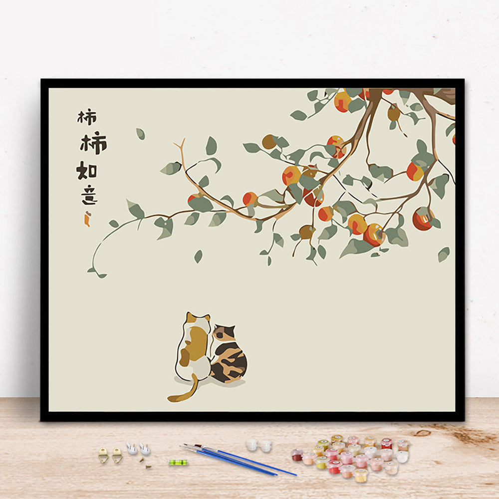 Canvas Paint By Number Kit Digital Oil Painting DIY Lukisan 40 x 50 Seri H