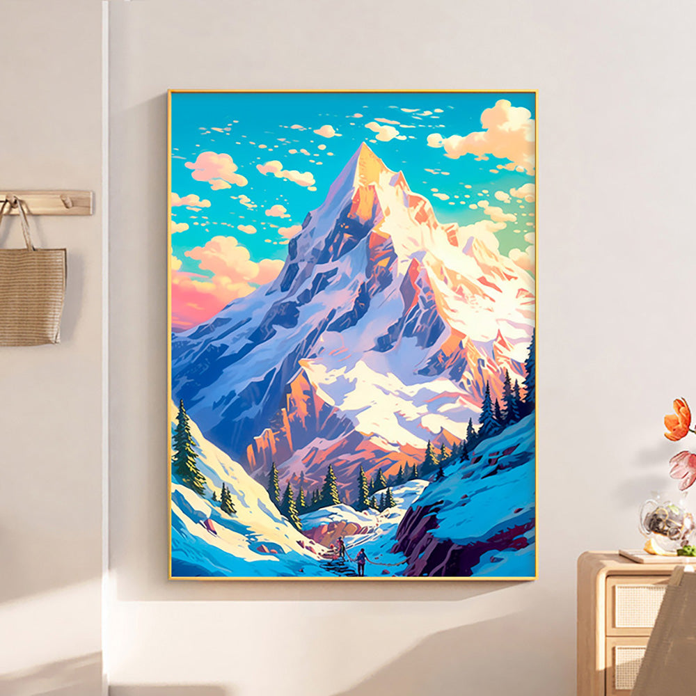 Canvas Paint By Number Kit Digital Oil Painting DIY Lukisan 40 x 50 Seri C