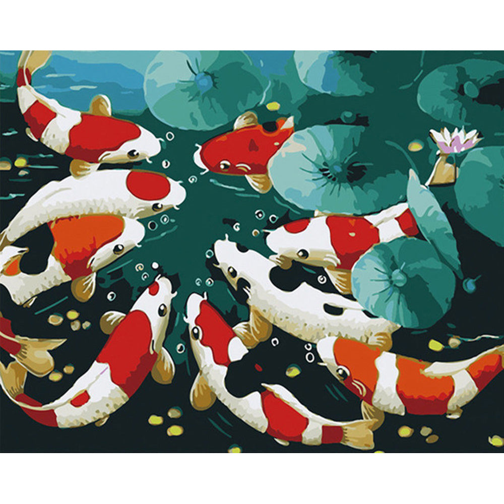 Canvas Paint By Number Kit Digital Oil Painting DIY Lukisan 40 x 50 Seri C