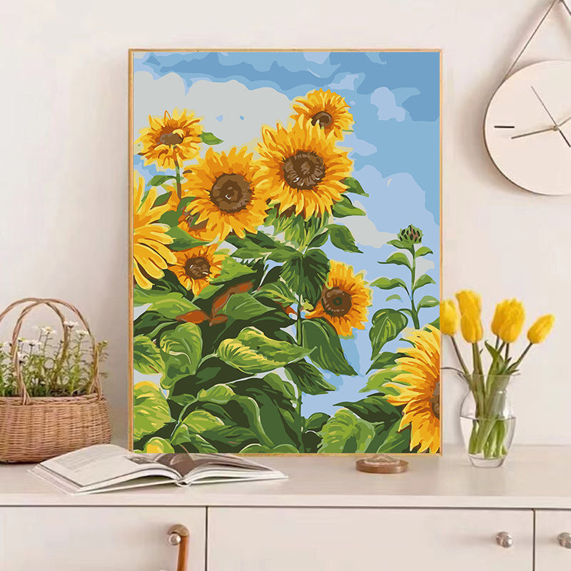 DIY Paint By Numbers Kit Digital Oil Painting Lukisan Kanvas 40 x 50 Seri S