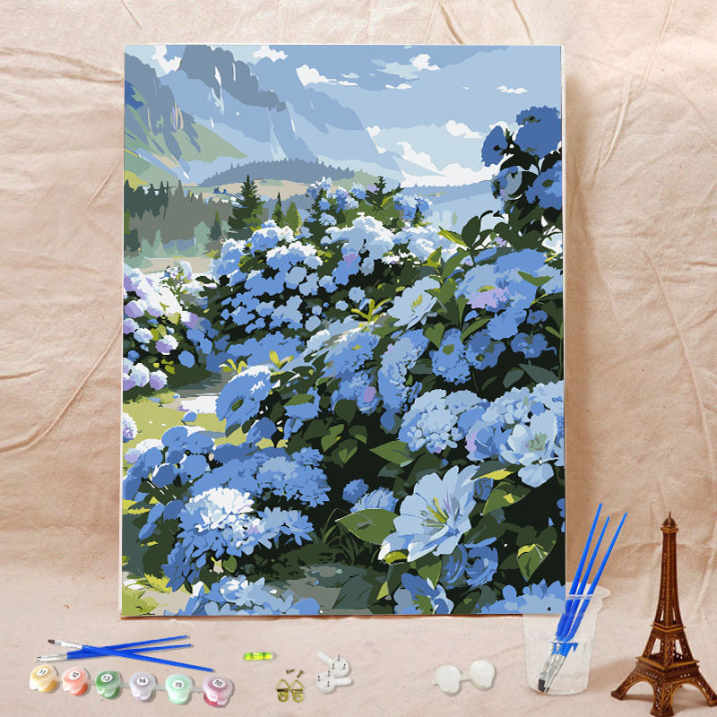 Canvas Paint By Number Kit Digital Oil Painting DIY Lukisan 40 x 50 Seri B