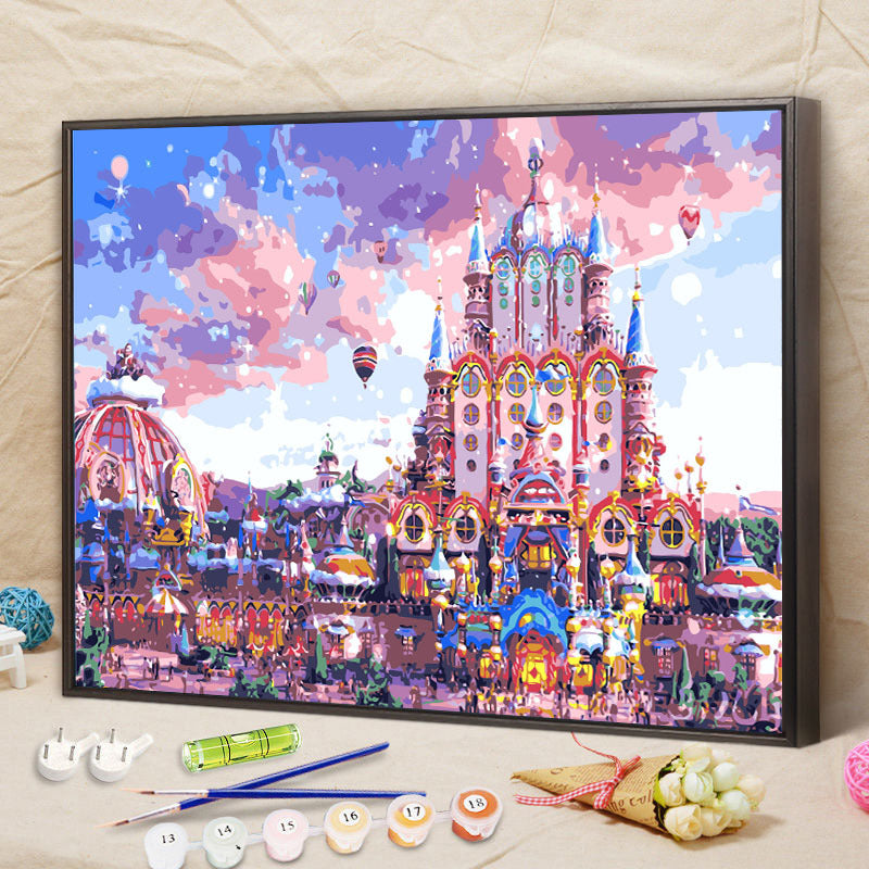 DIY Paint By Numbers Kit Digital Oil Painting Lukisan Kanvas 40 x 50 Seri S