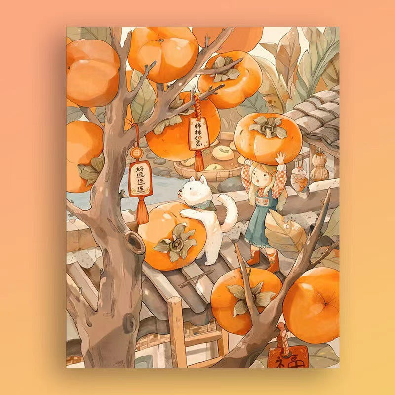 DIY Paint By Numbers Kit Digital Oil Painting Lukisan Kanvas 40 x 50 Seri S