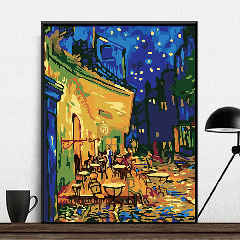 Canvas Paint By Number Kit Digital Oil Painting DIY Lukisan 40 x 50 Seri P