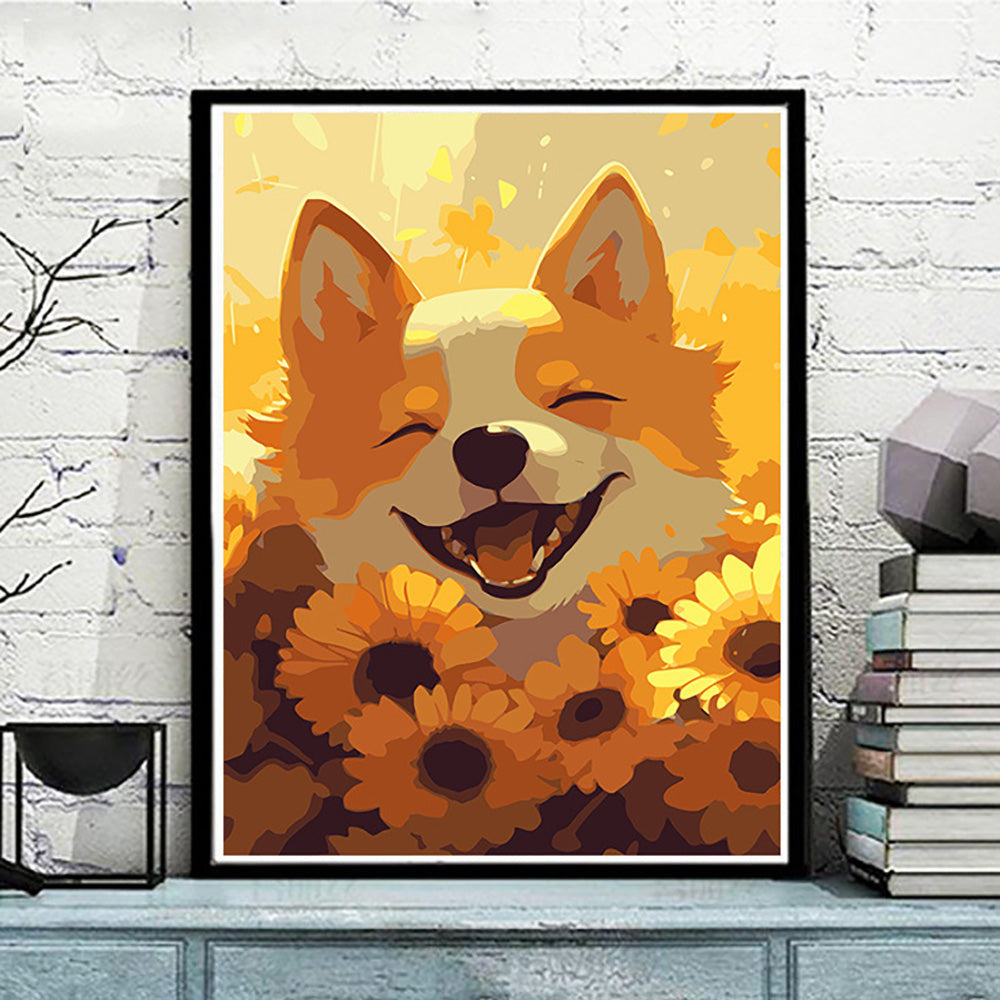 Canvas Paint By Number Kit Digital Oil Painting DIY Lukisan 40 x 50 Seri P