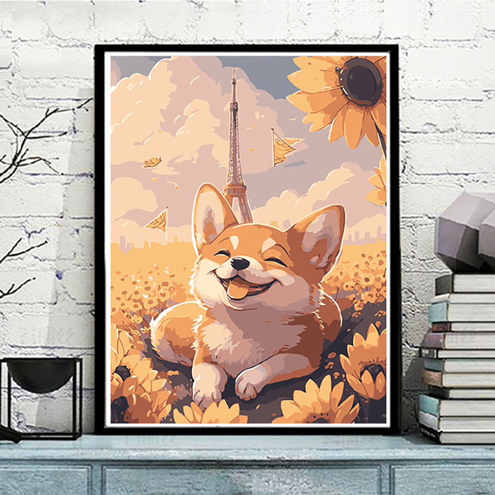 Canvas Paint By Number Kit Digital Oil Painting DIY Lukisan 40 x 50 Seri P