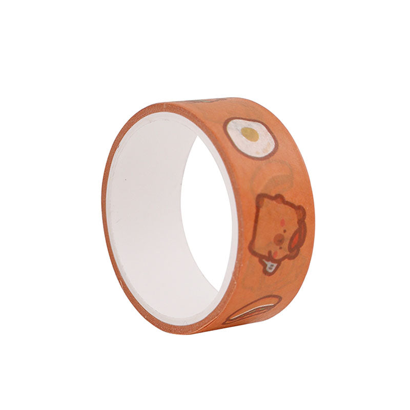 Washi Tape Roll Selotip Karakter Capybara Lucu Isolasi DIY Scrapbook