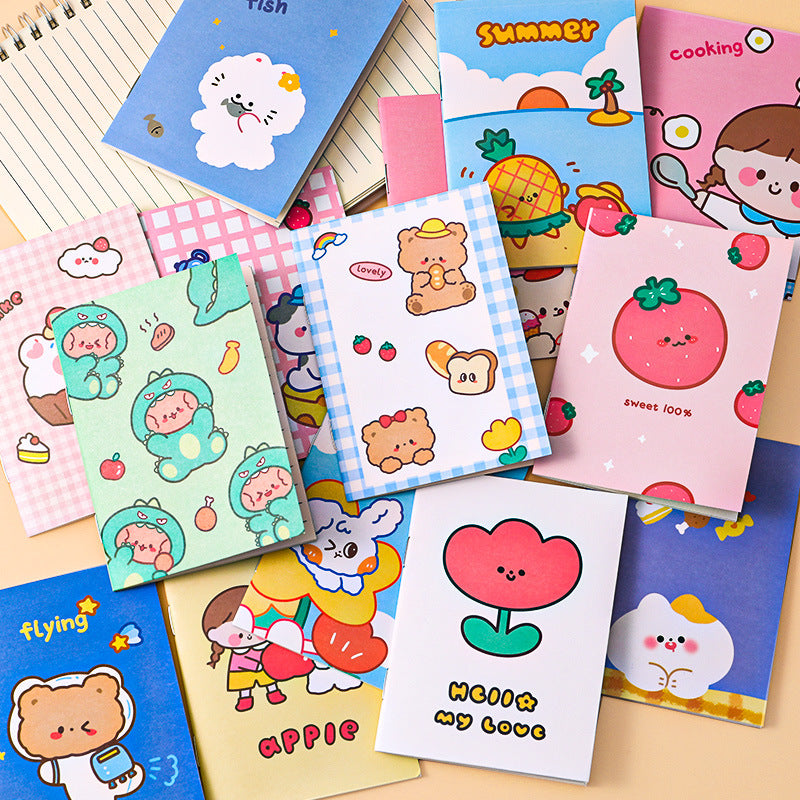 Buku Notes Bergaris Kecil Memo Catatan Mini Gambar Kartun Lucu DCA0453