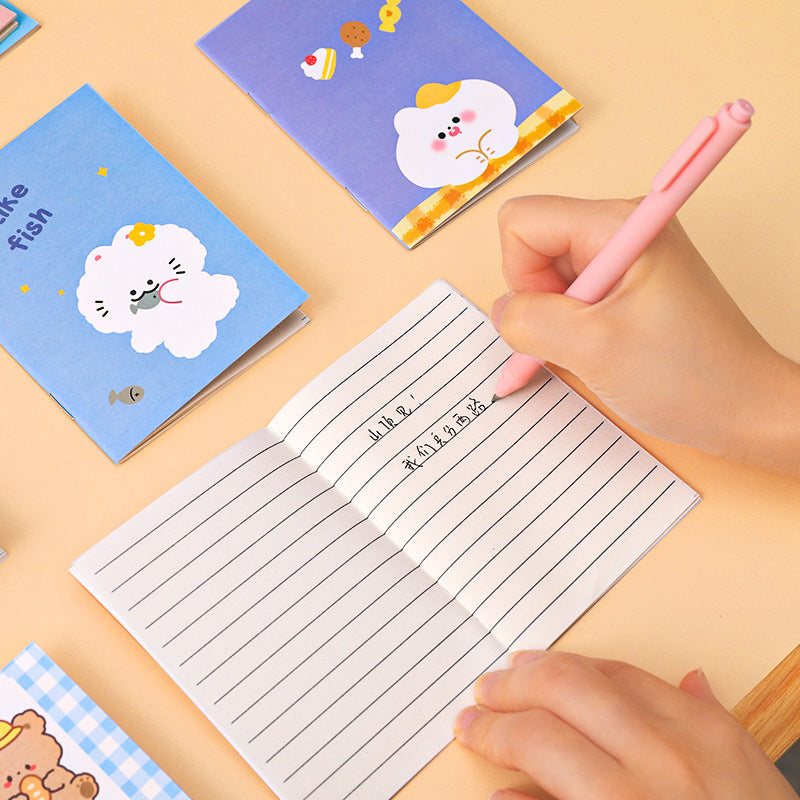 Buku Notes Bergaris Kecil Memo Catatan Mini Gambar Kartun Lucu DCA0453