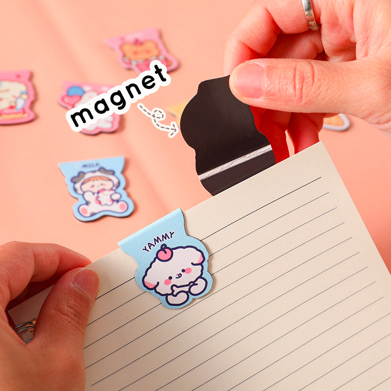 Pembatas Buku Capybara Magnet Karakter Kartun Bookmark Magnetic
