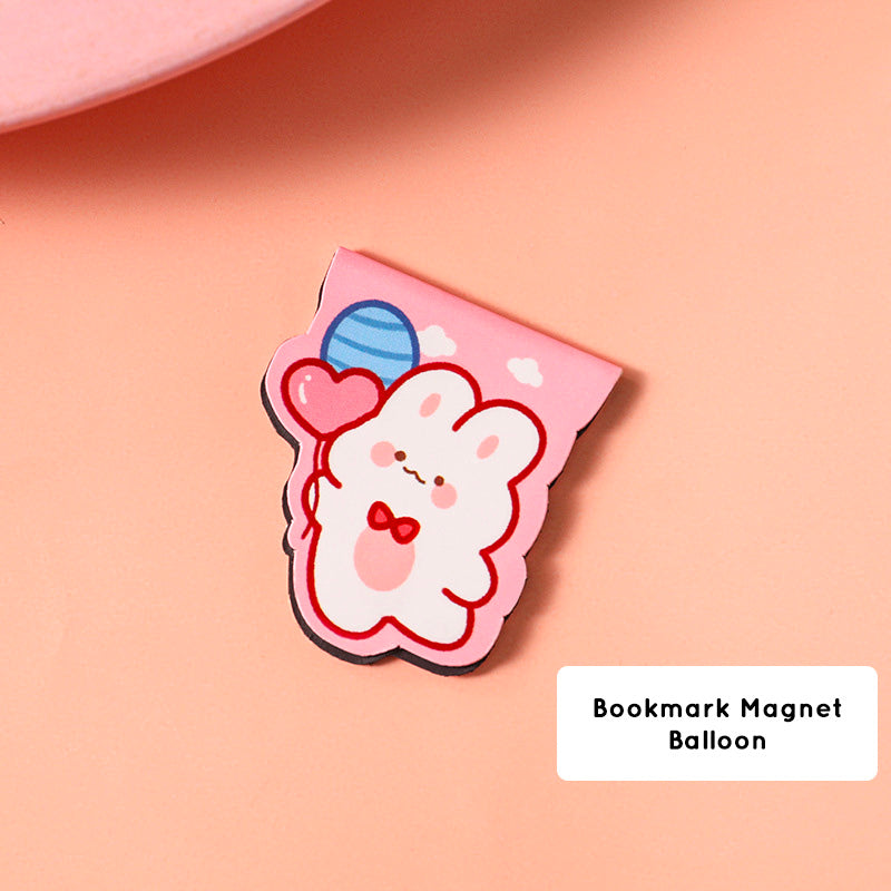 Pembatas Buku Capybara Magnet Karakter Kartun Bookmark Magnetic