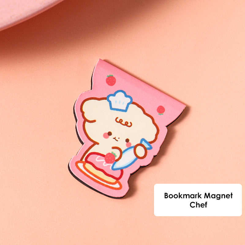 Pembatas Buku Capybara Magnet Karakter Kartun Bookmark Magnetic