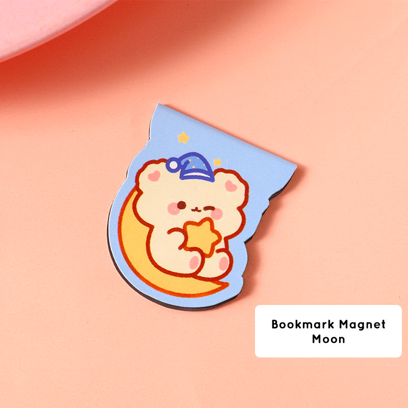 Pembatas Buku Capybara Magnet Karakter Kartun Bookmark Magnetic