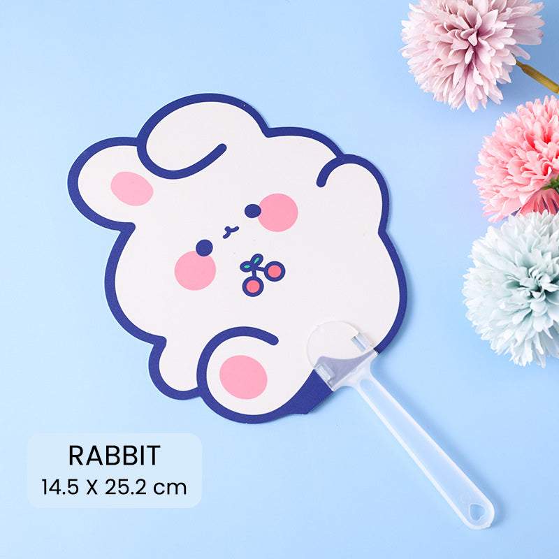 Kipas Tangan Karakter Kartun Lucu Hand Fan Cute Capybara Panda Animal Cartoon