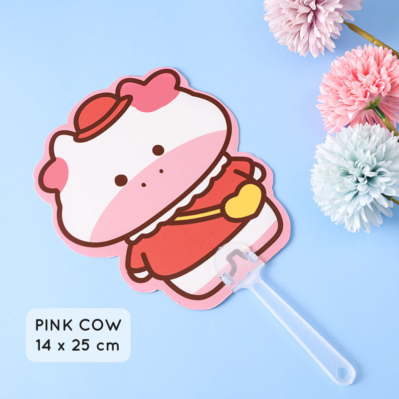 Kipas Tangan Karakter Kartun Lucu Hand Fan Cute Capybara Panda Animal Cartoon