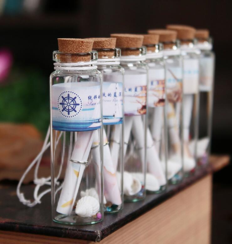 Gantungan Botol Kaca Retro Harapan Vintage Wishing Bottle Souvenir