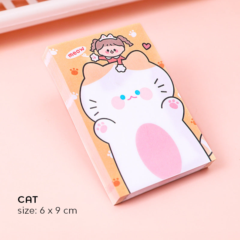 Sticky Notes Catatan Kecil Memo Pad Anak Sekolah Karakter Lucu 80 Lembar DCA0684