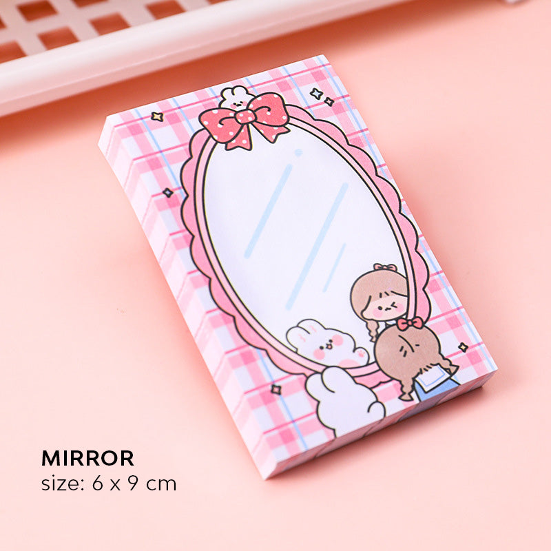 Sticky Notes Catatan Kecil Memo Pad Anak Sekolah Karakter Lucu 80 Lembar DCA0684