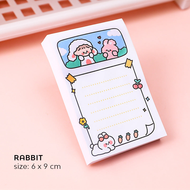 Sticky Notes Catatan Kecil Memo Pad Anak Sekolah Karakter Lucu 80 Lembar DCA0684