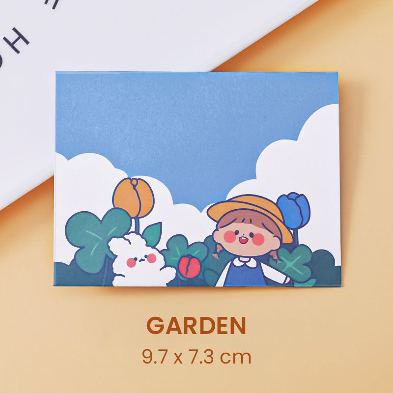 Kartu Ucapan Mini Lipat Greeting Card Karakter Lucu