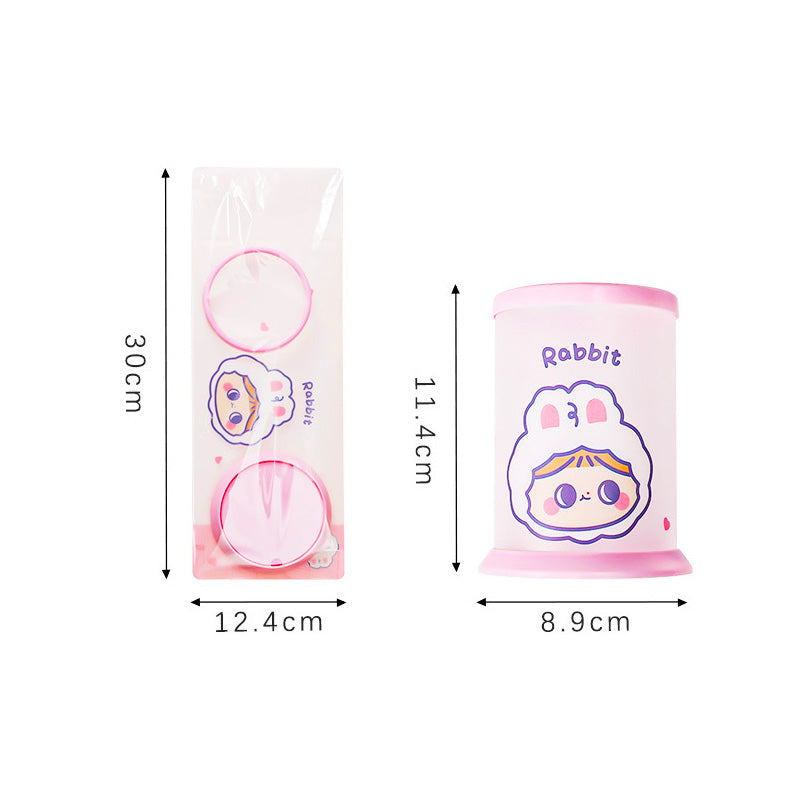 Tempat Pensil Tabung Motif Karakter Lucu Kotak Make Up Desk Organizer DCA0790