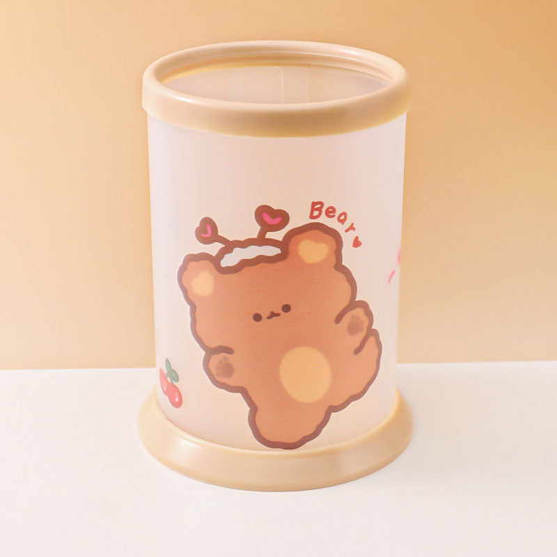 Tempat Pensil Tabung Motif Karakter Lucu Kotak Make Up Desk Organizer DCA0790