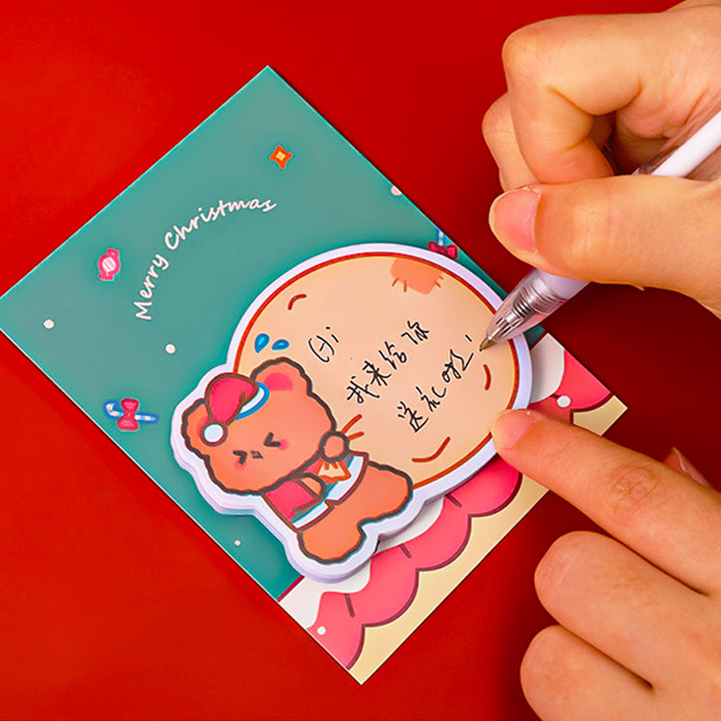 Sticky Notes Catatan Kecil Mini Memo Pad Lucu Motif Natal Karakter Santa Lucu DCA0899