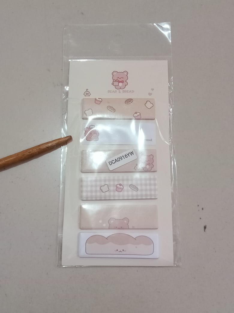 120 Lembar Sticky Notes Memo Pad Catatan Bookmark Penanda Buku Set 6 in 1