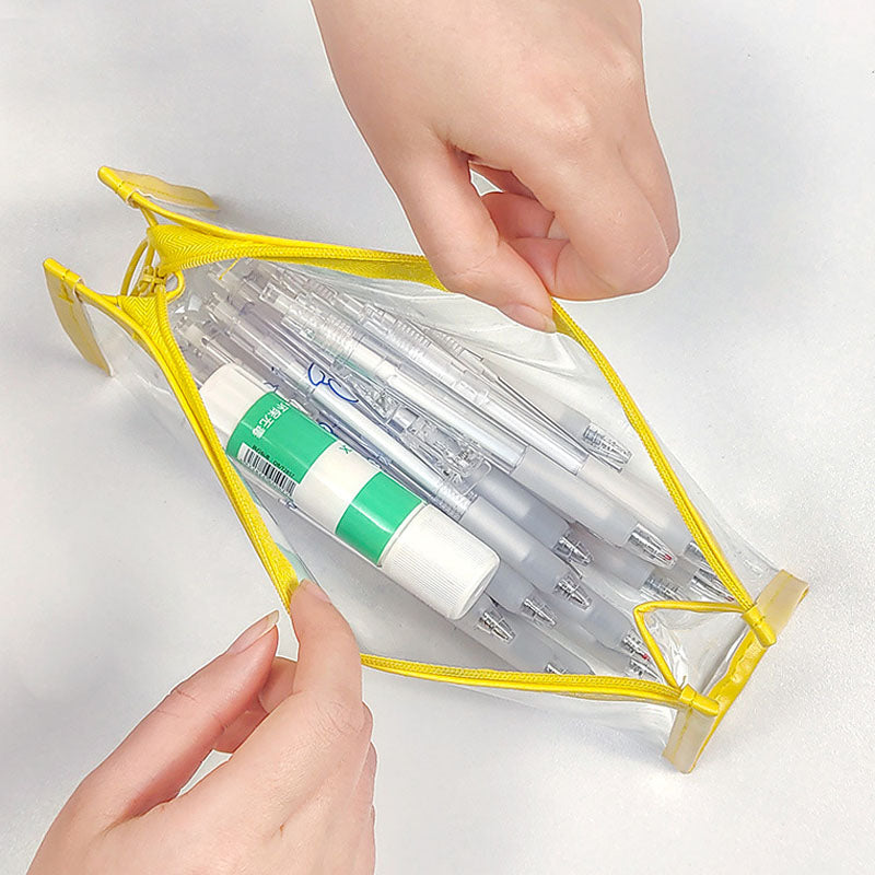 Mini Pouch Transparant Tempat Pensil Tas Kosmetik Travel Make Up Hp Lucu Mudah Dibawa DCA0979