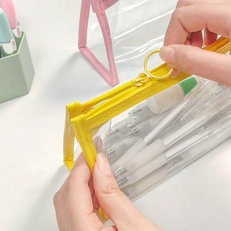 Mini Pouch Transparant Tempat Pensil Tas Kosmetik Travel Make Up Hp Lucu Mudah Dibawa DCA0979