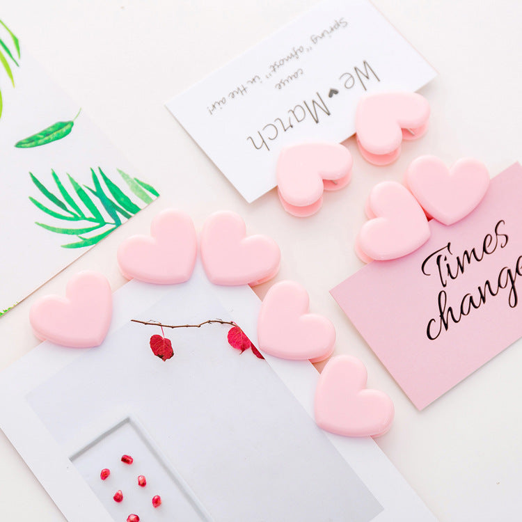 Paper Clip Transparant Heart Love Hati Klip Transparan Penjepit Kertas Folder