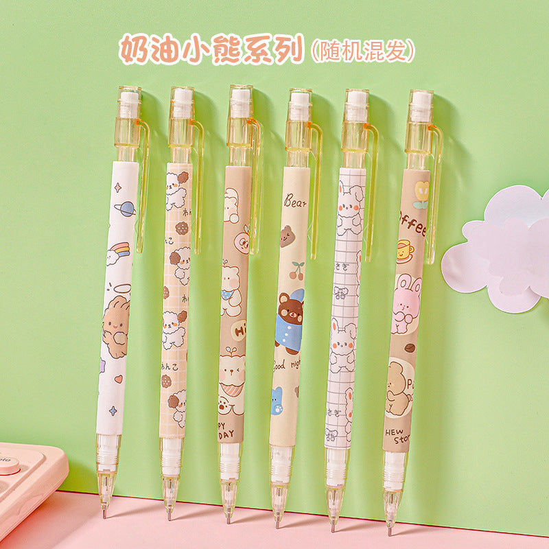 Pensil Mekanik 0.5 Motif Peach Mechanical Pencil