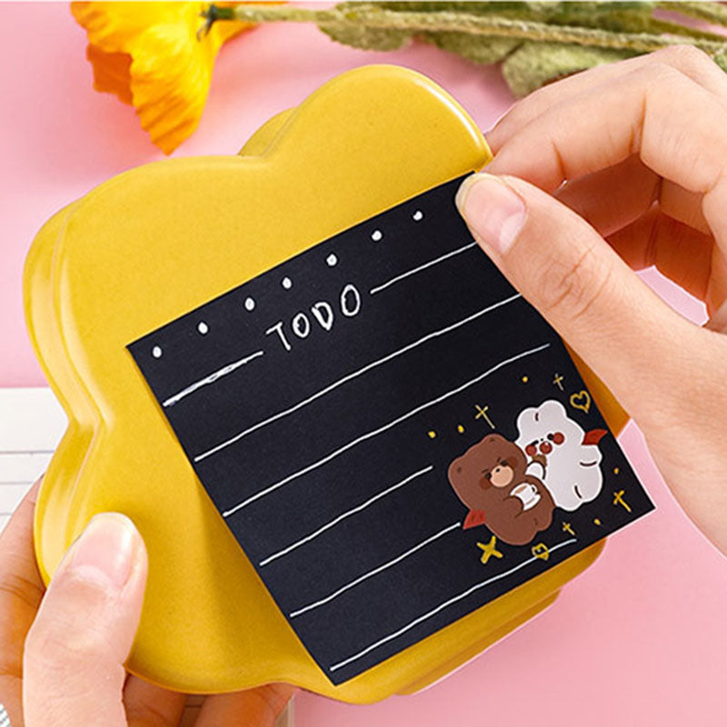 Black Sticky Notes Hitam Polos Catatan Memo Kecil DCA1970