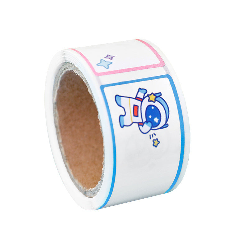 Stiker Label Nama Kosong Isolasi Sticker Name Tape Kartun Lucu Anti Air