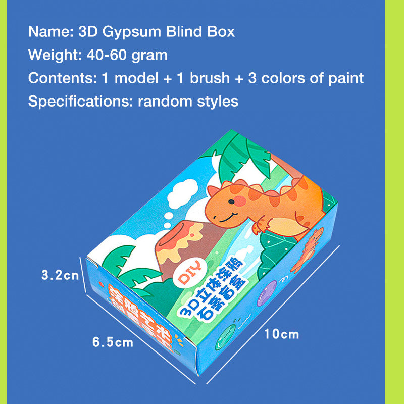 DIY Gypsum Painting Blind Box Set Mainan Edukasi Anak Alat Lukis Patung Kreativitas Karakter Lucu DCA2043