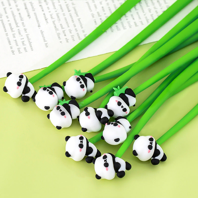 Pulpen Doodle Head Shake Gel Pen Goyang Lentur Elastis Bolpen Panda Capybara Lucu DCA2193