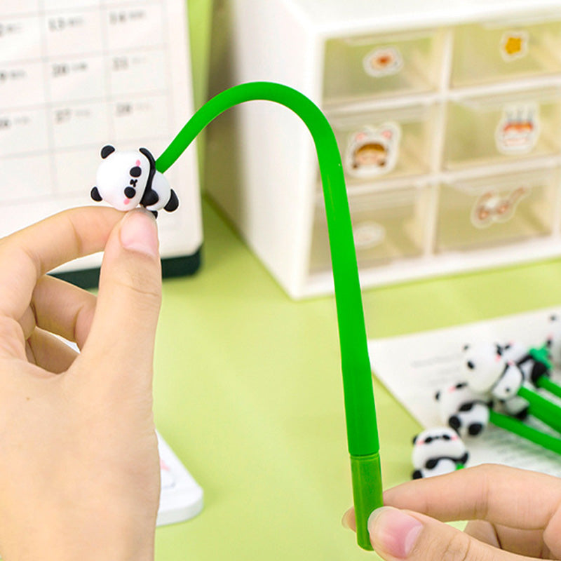 Pulpen Doodle Head Shake Gel Pen Goyang Lentur Elastis Bolpen Panda Capybara Lucu DCA2193