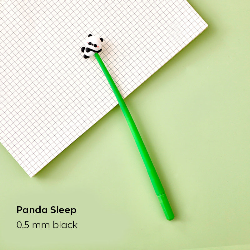 Pulpen Doodle Head Shake Gel Pen Goyang Lentur Elastis Bolpen Panda Capybara Lucu DCA2193