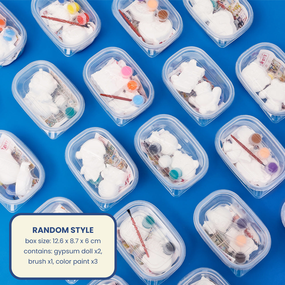 DIY Gypsum Painting Transparent Box Set Mainan Edukasi Anak Alat Lukis Patung Kreativitas Karakter Lucu DCA2330