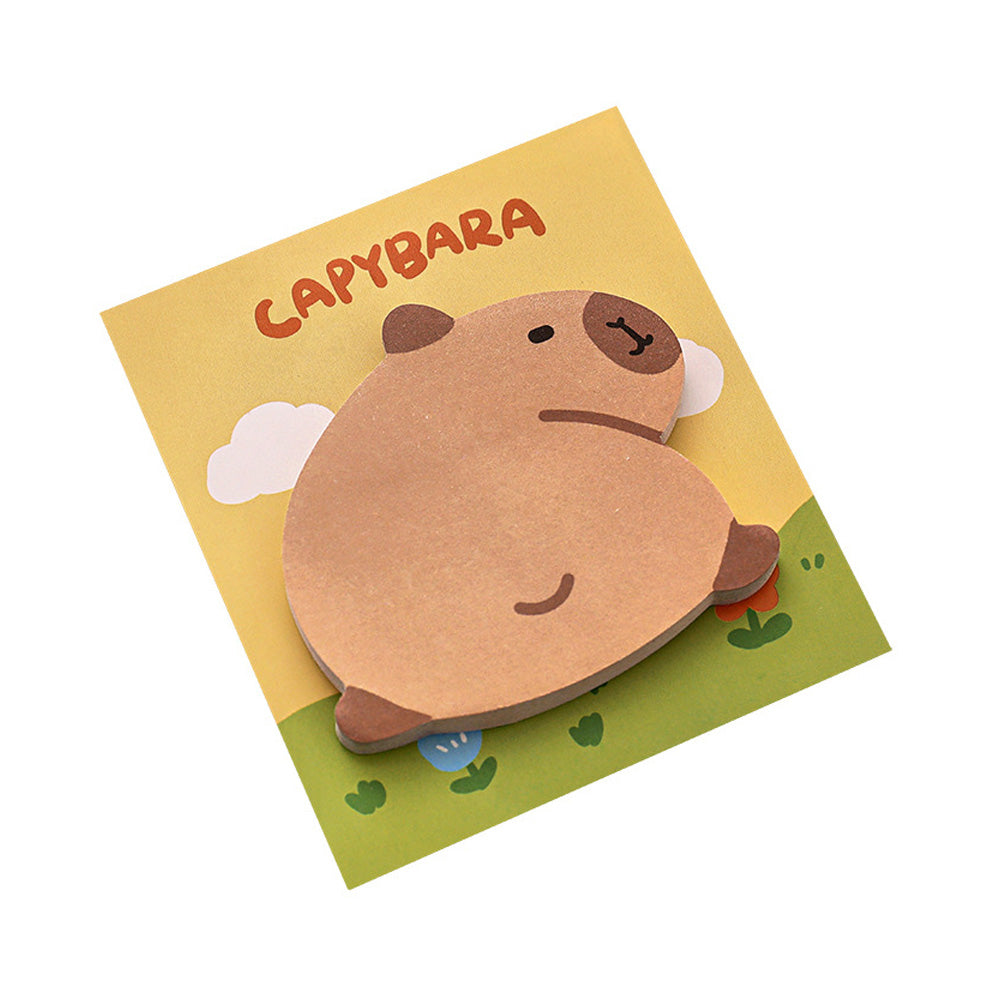 Sticky Notes 30 Lembar Bentuk Capybara Lucu Catatan Tempel Aesthetic DCA2396