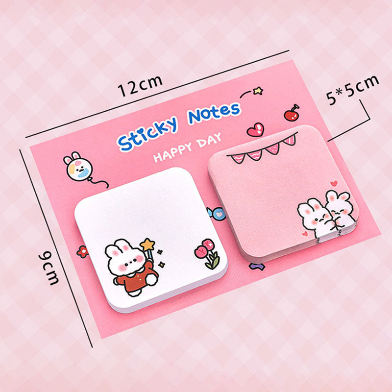 Sticky Notes 60 Lembar Kotak Persegi Lucu Full Color Catatan Tempel Aesthetic DCA2402