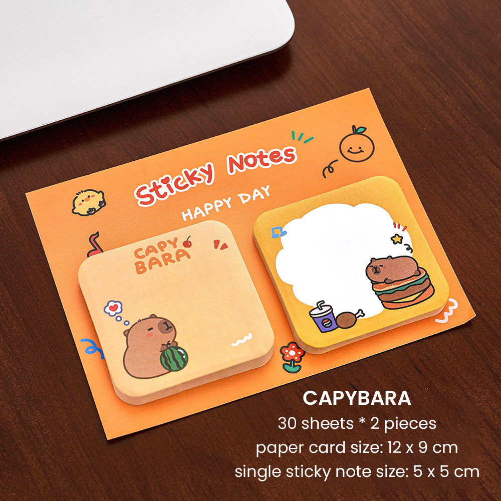 Sticky Notes 60 Lembar Kotak Persegi Lucu Full Color Catatan Tempel Aesthetic DCA2402
