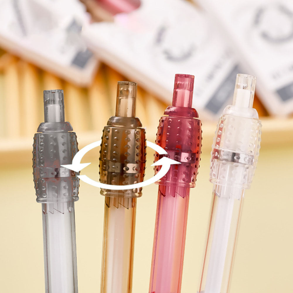 4 Pcs Spinning Pulpen Bolpoin Gel Pen Mekanik Cetek Fidget Pen DCA2421