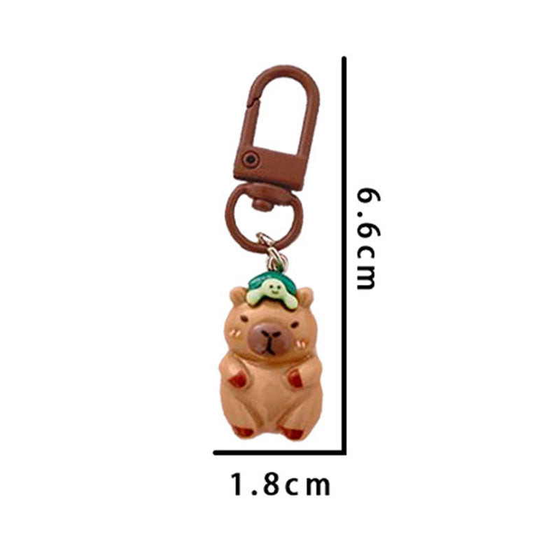 Gantungan Kunci Tas Resin Gift Kado Ganci Bag Charm Keychain Capybara DCA2424