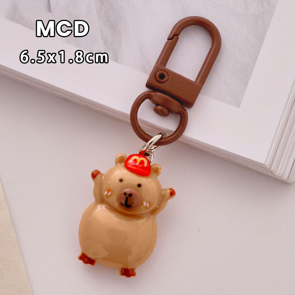 Gantungan Kunci Tas Resin Gift Kado Ganci Bag Charm Keychain Capybara DCA2424