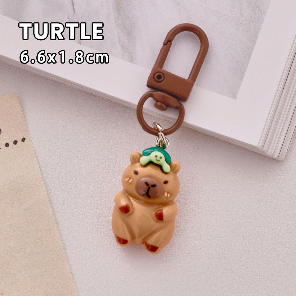 Gantungan Kunci Tas Resin Gift Kado Ganci Bag Charm Keychain Capybara DCA2424